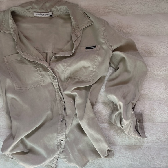 calvin klein jeans button up - Picture 2 of 4